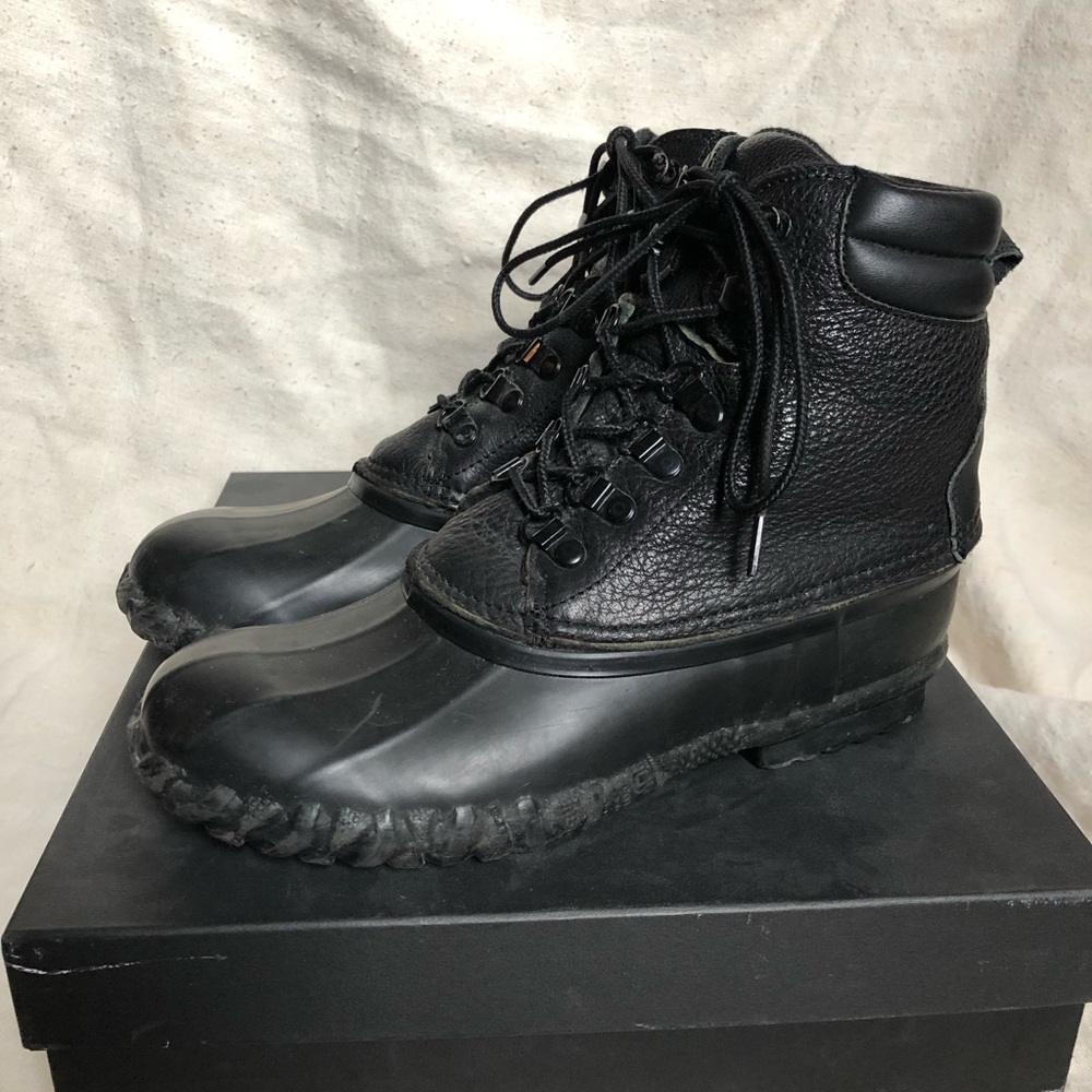 Sisii Bean boots size 38, 8 Black Duck Boots Japanese brand La Garconne